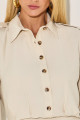 Camisa Alfaiataria Keilla Bege Claro 