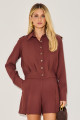 Camisa Alfaiataria Keilla Chocolate 
