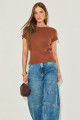 T-Shirt Basic Natalia Café