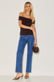 Blusa Canelada Jane Café