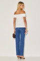 Blusa Canelada Jane Off White