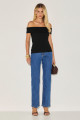 Blusa Canelada Jane Preto
