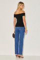 Blusa Canelada Jane Preto
