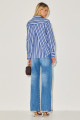 Camisa Listrada Keila Azul