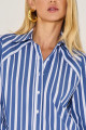 Camisa Listrada Keila Azul