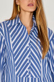 Camisa Listrada Estrela Azul