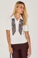 Blusa Canelada Áustria Off White