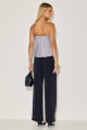 Blusa Crepe Tati Cinza