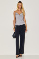 Blusa Crepe Tati Cinza