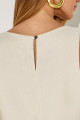 Blusa Linho Adrielle Areia