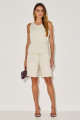 Blusa Linho Adrielle Areia