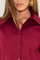 Camisa Tricoline Olivia Bordô