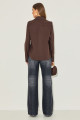 Camisa Tricoline Olivia Café