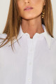 Camisa Tricoline Olivia Branco 