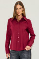 Camisa Tricoline Olivia Bordô