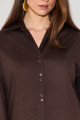Camisa Tricoline Geiza Café