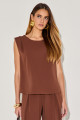 Blusa Alfaiataria Nisha Chocolate