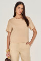 Blusa Linho Beca Bege