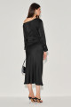 Blusa Cetim Suelia Preto