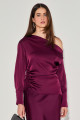 Blusa Cetim Suelia Vinho