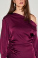 Blusa Cetim Suelia Vinho