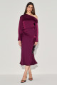 Blusa Cetim Suelia Vinho
