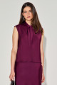 Blusa Cetim Suelia Vinho