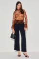 Blusa Renda Amelie Mocha