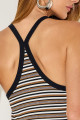 Blusa Listrada Hana Mascavo