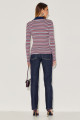 Blusa Polo Listrada Hana Marinho