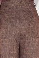 Calça Alfaiataria Xadrez Edna Marrom