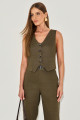 Calça Linho Noa Verde Militar