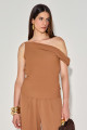 Blusa Alfaiataria Mille Caramelo