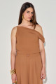 Blusa Alfaiataria Mille Caramelo