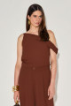Blusa Alfaiataria Mille Chocolate