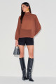 Blusa Crepe Cora Marrom