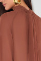 Blusa Crepe Cora Marrom