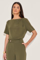 Blusa Alfaiataria Pam Verde Militar