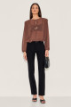 Blusa Crepe Naomi Chocolate