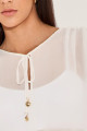 Blusa Crepe Naomi Off White