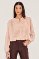 Blusa Crepe Naomi Rosa Pó