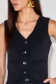 Colete Cotton Eloize Preto