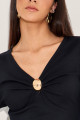 Blusa Ribana Ella Preto