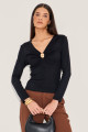 Blusa Ribana Ella Preto