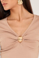 Blusa Ribana Ella Bege