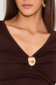 Blusa Ribana Ella Café