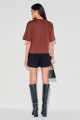 Camiseta Algodão Meliza Marrom