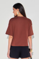 Camiseta Algodão Meliza Marrom