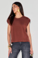 Camiseta Algodão Emy Marrom
