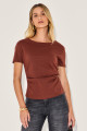 Camiseta Algodão Silvana Marrom